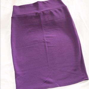 Purple Lularoe Cassie skirt L